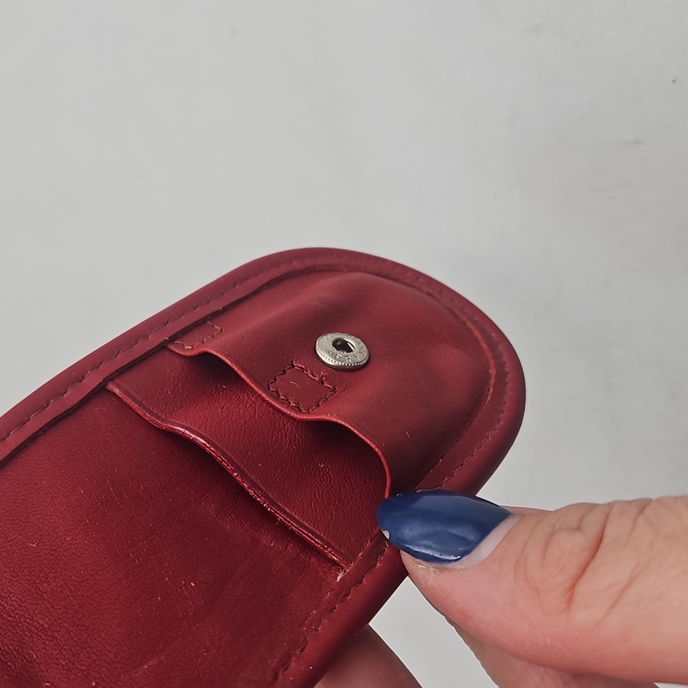 Vintage Coach manicure tool holder vintage Red - Picture 8 of 8